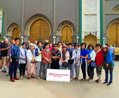Touristes sud-coréens au Maroc